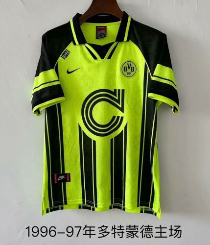 Retro Jersey Borussia Dortmund 1996-1997 Cup Model Home Soccer Jersey Vintage Football Shirt