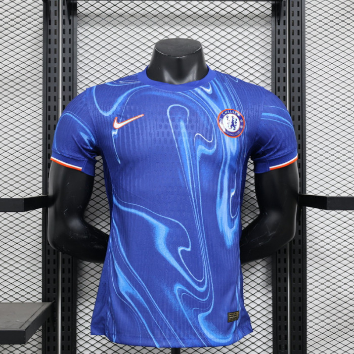 without Sponor Logo Player Version 2024-2025 Chelsea Home Soccer Jersey Football Shirt