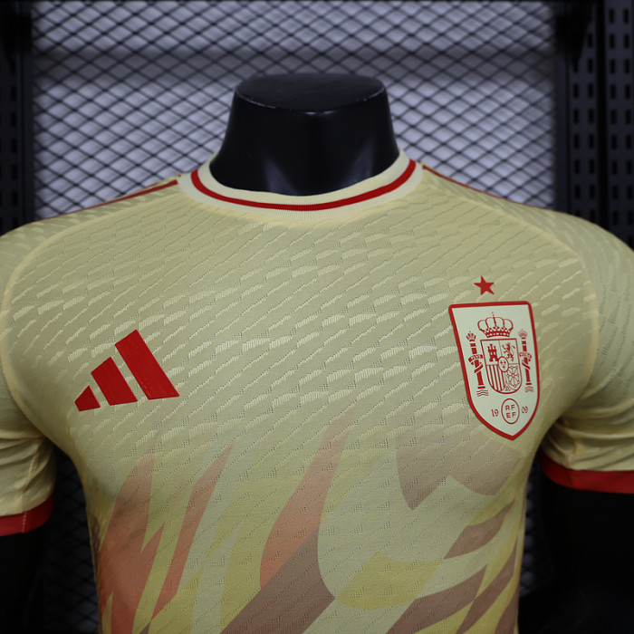 Player Version Spain 2024 Yellow Special Edition Soccer Jersey España Camisetas de Futbol