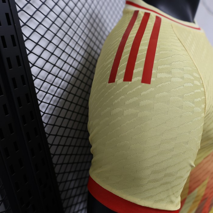 Player Version Spain 2024 Yellow Special Edition Soccer Jersey España Camisetas de Futbol