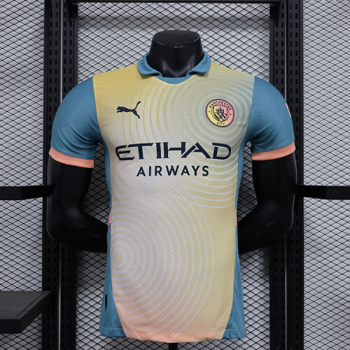 Player Version Manchester City 2024-2025 Fourth Away Soccer Jersey Man City Football Shirt