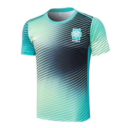 2024 South Korea Black/Green Soccer Training Jersey Football Pre-match Shirt