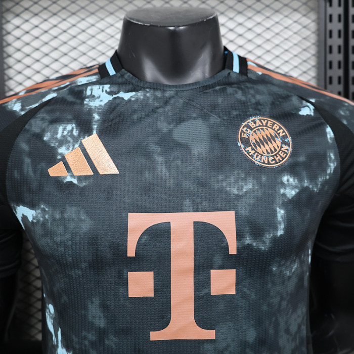 Player Version 2024-2025 Bayern Munich Away Dark Green Soccer Jersey Bayern Munchen Football Shirt