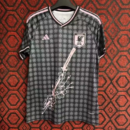 Fan Version Japan 2024 Black Sakura Sword Version Soccer Jersey Football Shirt