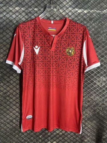 Fan Version Armenia 2024 Red Soccer Jersey Football Shirt
