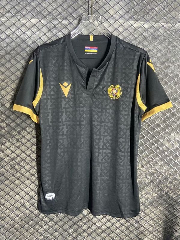 Fan Version Armenia 2024 Black Soccer Jersey Football Shirt