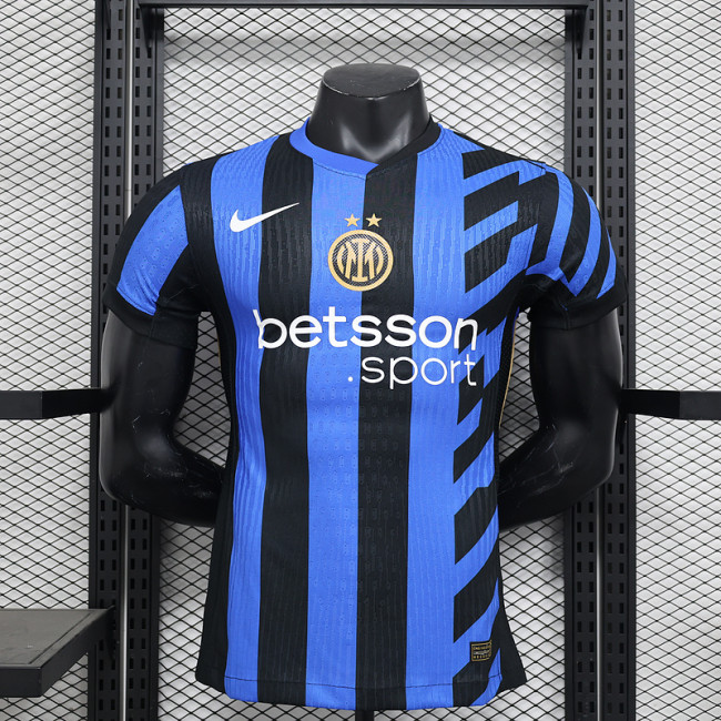 Player Version 2024-2025 Inter Milan Home Soccer Jersey Football Shirt