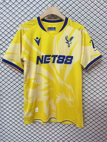Palace Football Shirt Fan Version 2024-2025 Crystal Palace Away Yellow Soccer Jersey