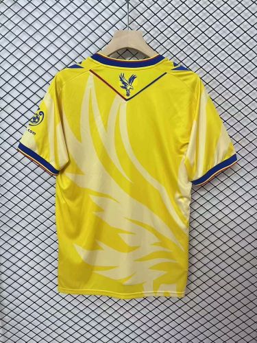 Palace Football Shirt Fan Version 2024-2025 Crystal Palace Away Yellow Soccer Jersey