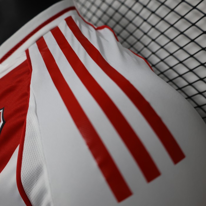 Player Version 2024-2025 River Plate Home Soccer Jersey Football Shirt