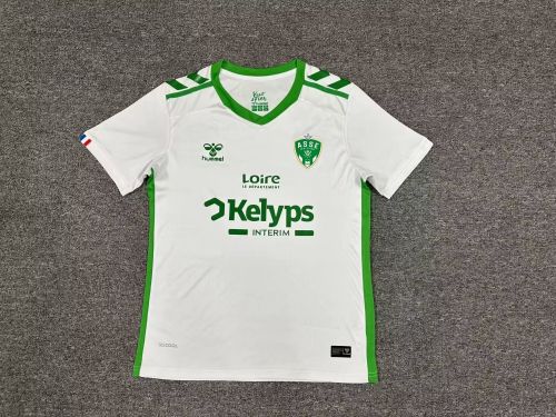 Fan Version 2024-2025 Saint-Étienne Away White Soccer Jersey Football Shirt