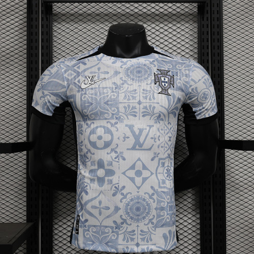 Player Version 2024 Portugal LV White Special Edtion Soccer Jersey Football Shirt