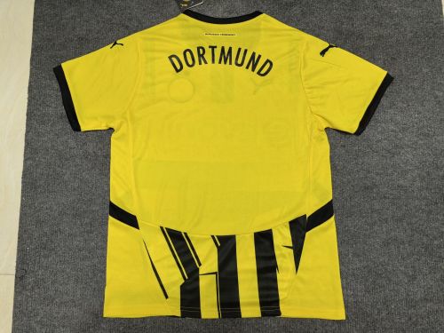 BVB Football Shirt Fans Version 2024-2025 Borussia Dortmund UCL Yellow/Black Soccer Jersey