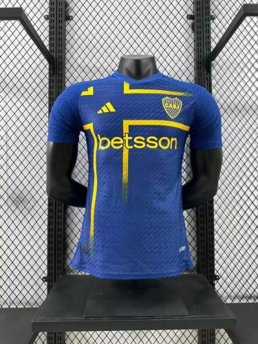 Player Version 2024-2025 Boca Juniors 4th Away Soccer Jersey Football Shirt
