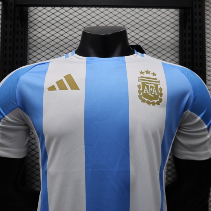 Player Version Argentina 2024 Home Soccer Jersey Camisetas de Futbol