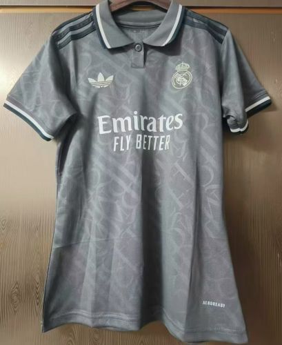 Women 2024-2025 Real Madrid Third Away Soccer Jersey Girl Football Shirt