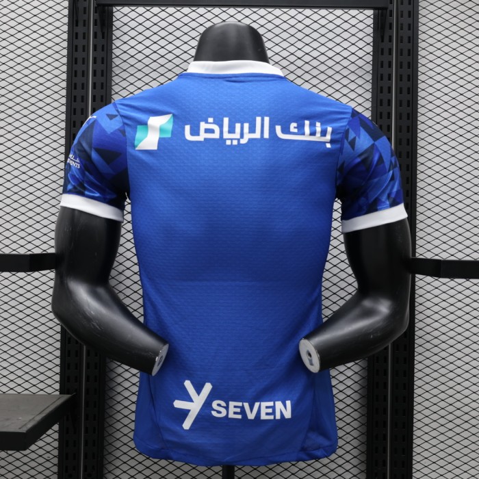 Player Version 2024-2025 Al-Hilal Saudi Home Soccer Jersey Football Shirt