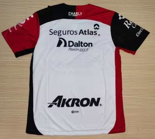 Fan Version 2024-2025 Club Atlas Away White Soccer Jersey Football Shirt