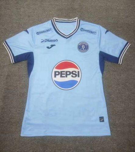Fans Version 2024-2025 Motagua Away Light Blue Soccer Jersey Football Shirt