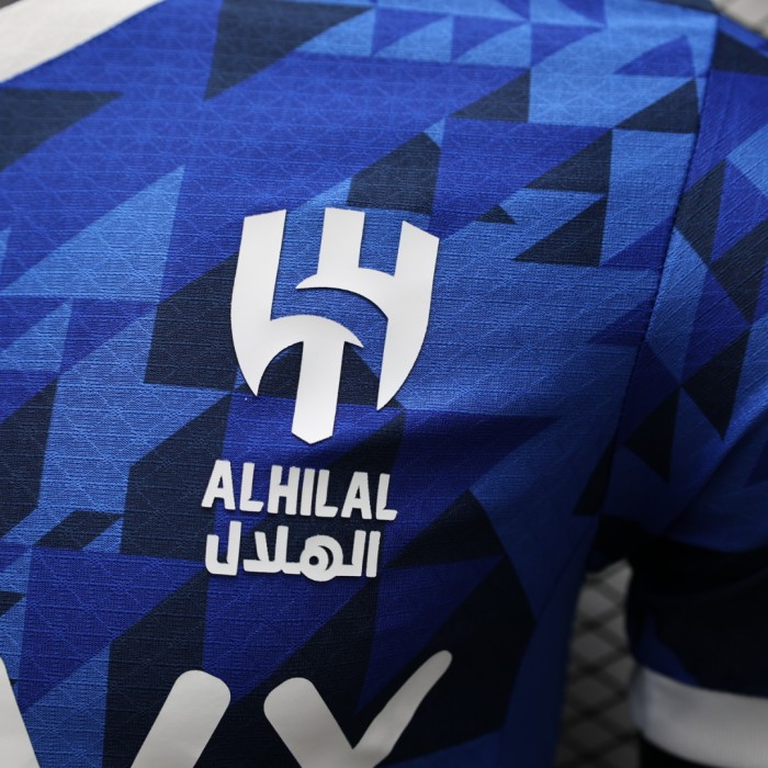 Player Version 2024-2025 Al-Hilal Saudi Home Soccer Jersey Football Shirt