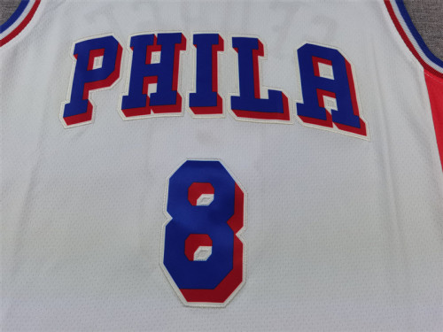 Philadelphia 76ers 8 George White NBA Jersey Basketball Shirt