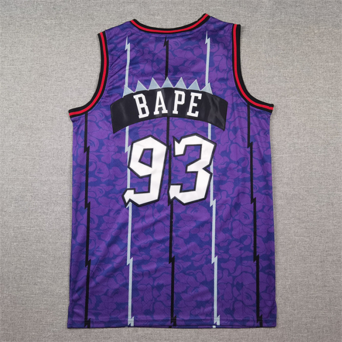 Mitchell&Ness 1998-99 Toronto Raptors 93 BAPE Purple NBA Jersey Basketball Shirt