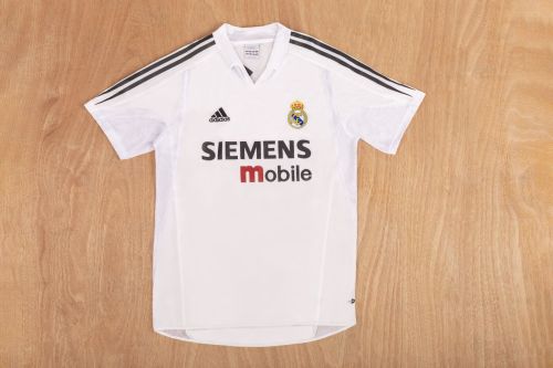 Retro Jersey 2004-2005 Real Madrid Home Soccer Jersey Vintage Football Shirt
