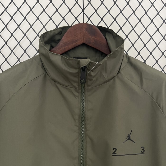 2024 Jordan Green Soccer Hoodie Football Windbreaker Jacket