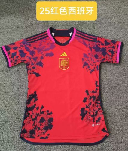 Fan Version Spain 2024 Red Special Edition Soccer Jersey España Camisetas de Futbol