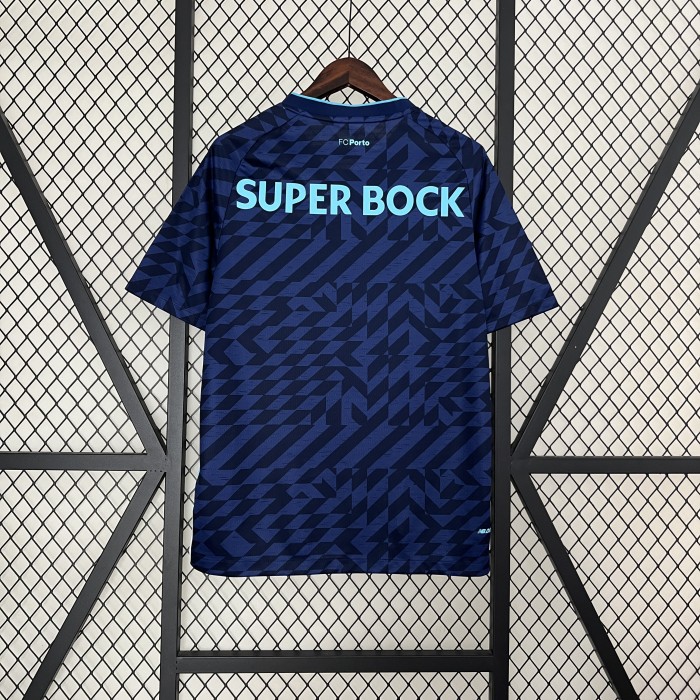 Fan Version 2024-2025 Porto Third Away Dark Blue Soccer Jersey Football Shirt