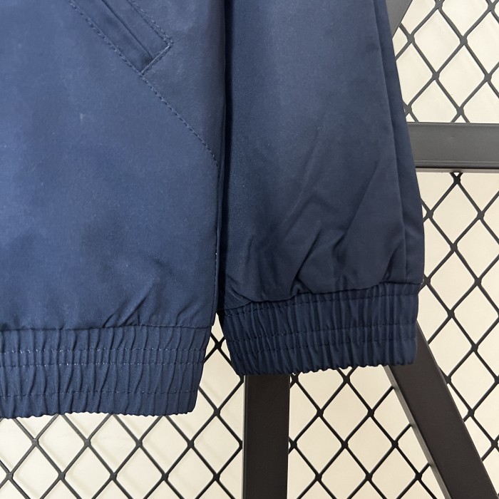 2024 Spain Dark Blue Soccer Windbreaker Jacket Football Jacket