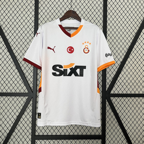 Fan Version 2024-2025 Galatasaray Away White Soccer Jersey Football Shirt
