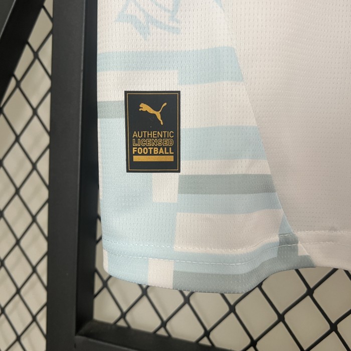Fan Version 2024-2025 Olympique de Marseille Home Soccer Jersey Football Shirt