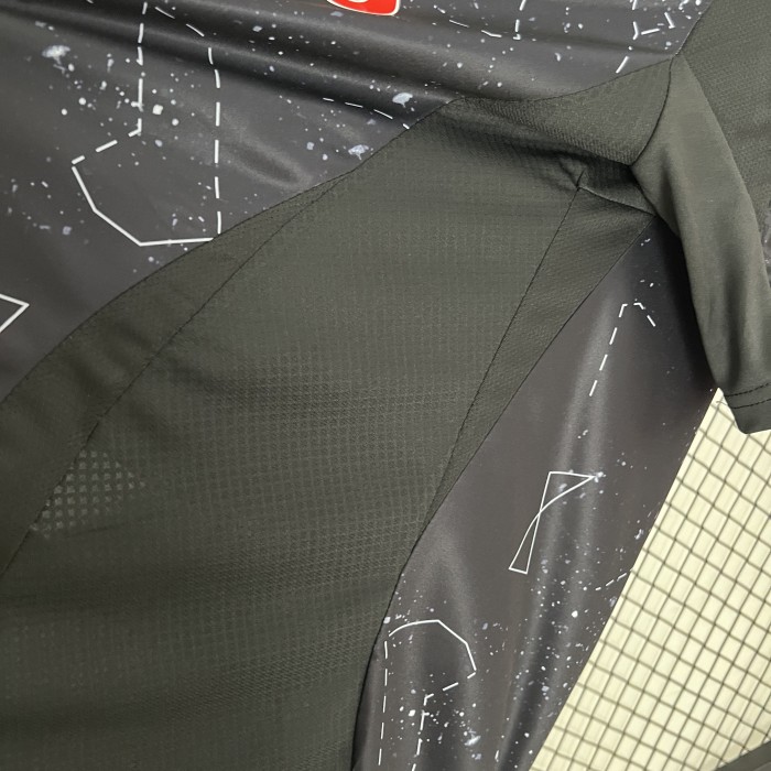 with Sponor Logo Fan Version 2024-2025 Benfica Away Black Soccer Jersey Football Shirt