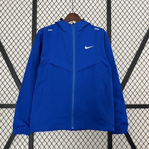 2024 NK Blue Soccer Hoodie Football Windbreaker Jacket