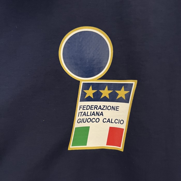 2024 Italy Dark Blue Soccer Windbreaker Jacket Football Jacket