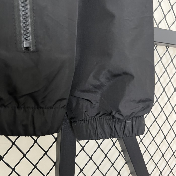 2024 Jordan Black Soccer Hoodie Football Windbreaker Jacket