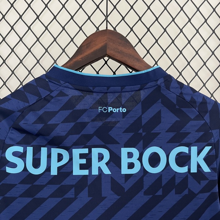 Fan Version 2024-2025 Porto Third Away Dark Blue Soccer Jersey Football Shirt