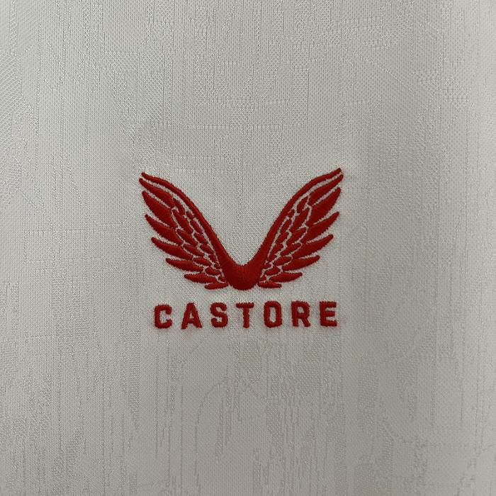 without Sponor Logo Fans Version 2024-2025 Sevilla Home Soccer Jersey Football Shirt