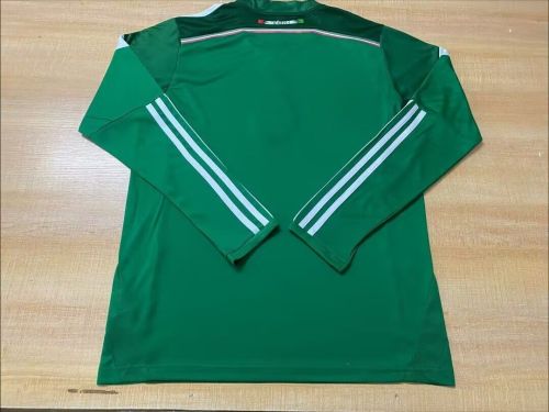 Long Sleeve Retro Jersey 2014 Mexico Home Soccer Jersey Vintage Football Shirt