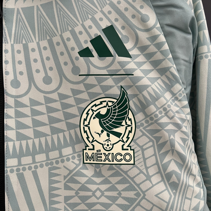 2024 Mexico Trench Coat Soccer Reversible Windbreaker Jacket