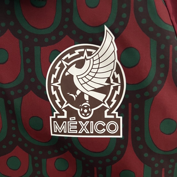 2024 Mexico Trench Coat Soccer Reversible Windbreaker Jacket