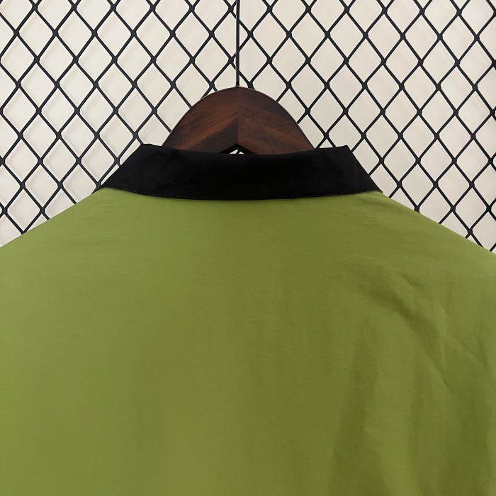 2024 Turkey Green/Blue Trench Coat Soccer Reversible Windbreaker Jacket Football Jacket