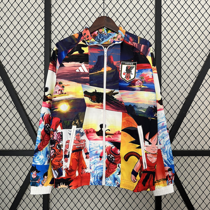 2024 Japan Comic Version Trench Coat Soccer Reversible Windbreaker Jacket