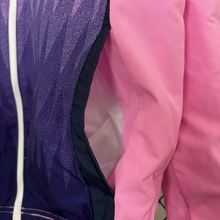 2024 Germany Purple/White Trench Coat Soccer Reversible Windbreaker Jacket Football Jacket