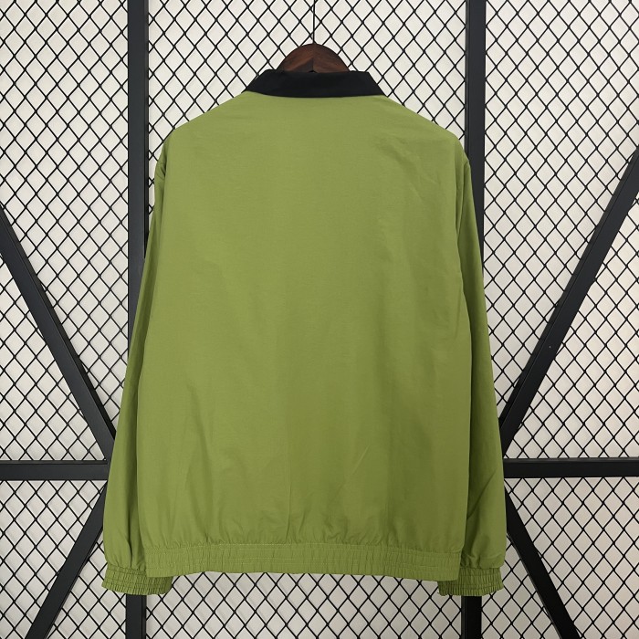 2024 Turkey Green/Blue Trench Coat Soccer Reversible Windbreaker Jacket Football Jacket