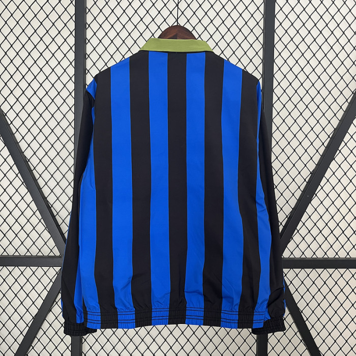 2024 Turkey Green/Blue Trench Coat Soccer Reversible Windbreaker Jacket Football Jacket