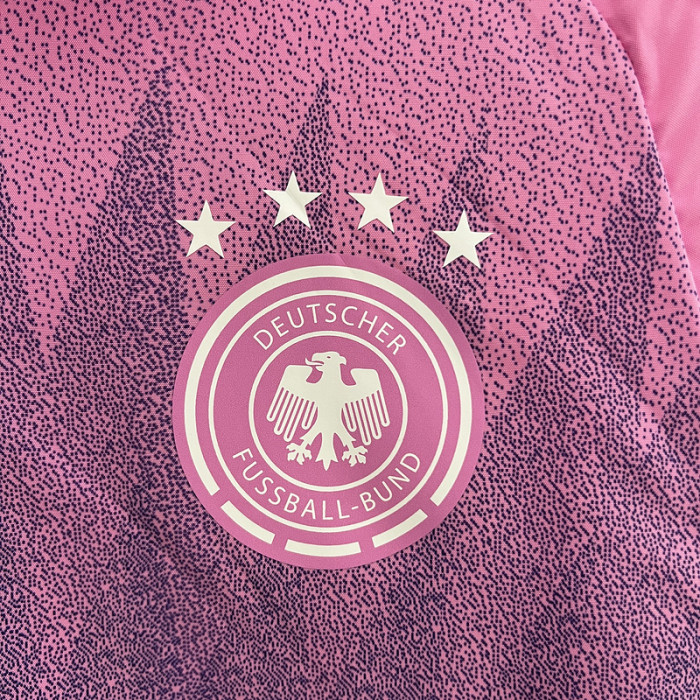 2024 Germany Purple/White Trench Coat Soccer Reversible Windbreaker Jacket Football Jacket