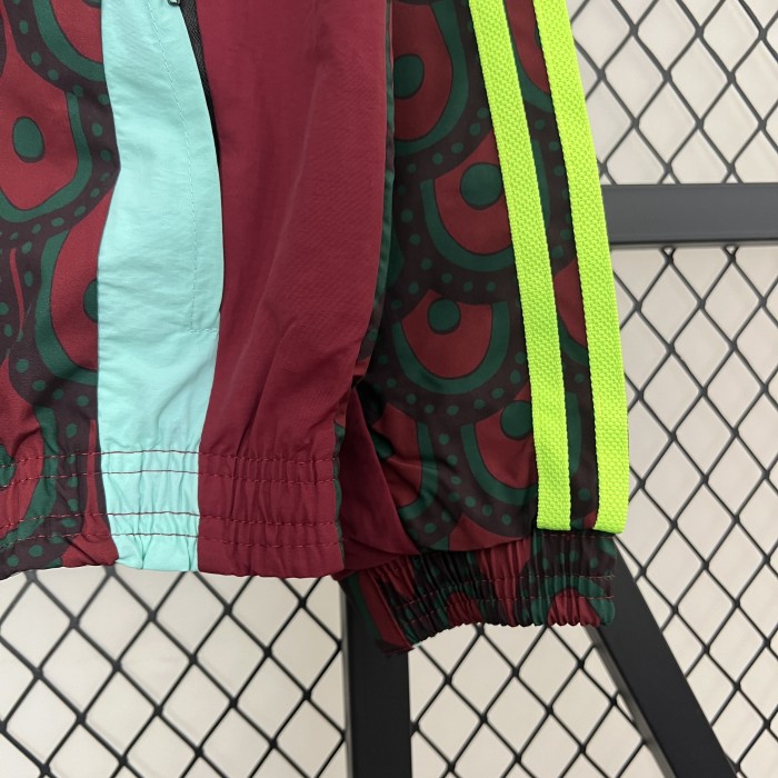 2024 Mexico Trench Coat Soccer Reversible Windbreaker Jacket