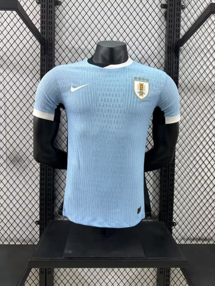 Player Version Uruguay 2024 Copa America Home Soccer Jersey Football Shirt